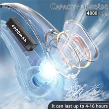 Load image into Gallery viewer, ASNUG Bladeless Neck Fan - USB Rechargeable, 4000 mAh Battery, 3 Speeds, Faster Cooling, Ultra Quiet - for Home, Office, Travel, Sports, LightBlue_6882
