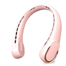 Load image into Gallery viewer, ASNUG Portable Neck Fan, Neck Fans for Women, 4000 mAh Rechargeable Personal Fan,360 Hands Free Bladeless Fan, 3 Speeds Adjustable, Faster Cooling, Super Quiet, Suitable for Home, Office, Travel, Pink_1
