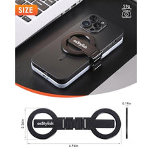 Load image into Gallery viewer, asStylish Twins Carry: Magnetic Dual-Phone Holder for iPhone &amp; Android | Lightweight Solution for Professionals, Travelers &amp; Gamers | Manage 2 Mobile Phones for Work, Personal Use (Black, General)_1508
