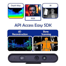 Load image into Gallery viewer, Astra Pro 3D Depth Camera Indoor 3mm Accuracy, 8m Max Range, Multi-Camera Sync, ROS1/2 Robot Part for Robotics Research, AI Vision, SLAM, 3D Scanning_218
