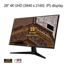 Load image into Gallery viewer, ASUS 3840 x 2160 Pixels TUF Gaming VG289Q1A 4K Gaming Monitor 28 inches UHD 4K (3840x2160), IPS, DCI-P3, Adaptive-Sync, Free Sync, HDR 10 - Black_104
