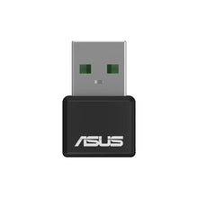 Load image into Gallery viewer, ASUS AX1800 Dual Band WiFi 6 USB Adapter, WiFi 6, 802.11ax, WPA3 Network Security, 5GHz Frequency Band, Compact Size (USB-AX55 Nano), BLACK_7926
