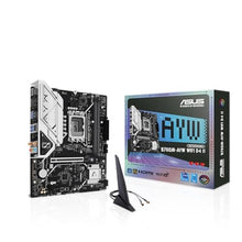 Load image into Gallery viewer, ASUS B760M-AYW WiFi D4 II Intel B760 (LGA 1700) microATX mATX Motherboard, PCIe 5.0 x16 Support, Two M.2 Slots, DDR4, Realtek 2.5Gb Ethernet, Wi-Fi 6, HDMI, SATA 6 Gbps, Front USB 5Gbps, Aura Sync, BLACK_1
