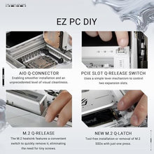 Load image into Gallery viewer, ASUS ROG Crosshair X870E Glacial AM5 E-ATX Motherboard, DDR5, DIMM Fit, WiFi 7, PCIe 5.0, 7X M.2, 2X 10Gb LAN, 5 LCD, AIO Q-Connector, AI Cache Boost, SILVER_563
