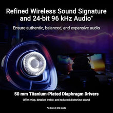 Load image into Gallery viewer, ASUS ROG Delta II Wireless Gaming Headset with Detachable Mic Tri-Mode (BT, 2.4GHz, 3.5mm), 50mm Titanium-Plated Drivers, 110Hr Battery, Lightweight, for PC, PS5, PS4, Xbox, Switch, Mobile - Black_2407
