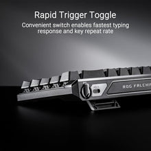 Load image into Gallery viewer, ASUS ROG Falchion Ace HFX Hall Effect Gaming Keyboard 65% TKL, Dual USB-C, Magnetic Switches, Rapid Trigger, Speed Tap, 8000 Hz Polling, Touch Panel, Portable, Protective Cover, PBT Keycaps - Black_1416
