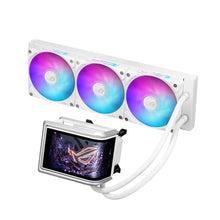 Load image into Gallery viewer, ASUS ROG RYUO IV 360 ARGB White Curved 6.67-inch AMOLED Display, Supports 3D-Effect Video or Customizable System Stats, Asetek Emma Gen8 V2 Pump, pre-Mounted Daisy-Chained ARGB Fans, 6 Year Warranty_1
