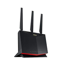 Load image into Gallery viewer, ASUS RT-AX86U Pro (AX5700) Dual Band WiFi 6 Extendable Gaming Router, 2.5G Port, Gaming Port, Mobile Game Mode, Port Forwarding, Subscription-Free Network Security, VPN, AiMesh Compatible, BLACK_1
