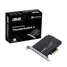 Load image into Gallery viewer, ASUS ThunderboltEX 5 Expansion Card Dual Thunderbolt 5 USB-C Ports, 120Gbps Bandwidth, DisplayPort 2.1, PCIe 4.0 x4, USB4, Compatible for Intel 800 Series Motherboards, BLACK_1
