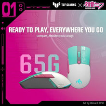 Load image into Gallery viewer, ASUS TUF Gaming Hatsune Miku Edition Mini Wireless Mouse Right-Handed, TurquoiseNeonpink_766
