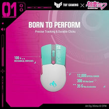 Load image into Gallery viewer, ASUS TUF Gaming Hatsune Miku Edition Mini Wireless Mouse Right-Handed, TurquoiseNeonpink_767
