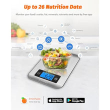 Load image into Gallery viewer, Ataller Smart Food Scales, 1g Resolution Max 5kg 11Ibs, Stainless Steel, Grey_1767
