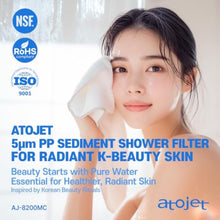 Load image into Gallery viewer, Atojet Filter Showerhead Inspired by Koreas Beauty Culture Pure Carbon Filters for Softer Skin &amp; Smoother Hair | Carbon Composite Filter | Single Showerhead (AJ8200MC-SNG-1), SingleShowerheadSet_233
