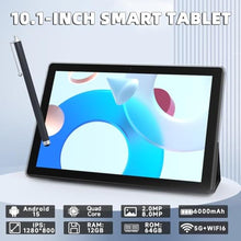 Load image into Gallery viewer, ATOZEE Android Table 10 Inch with Tablets Protective Case and Stylus Pen Android 15 Tablets 5G WiFi-6 1280 * 800 Full HD IPS Display 6000mah 64GB ROM+12GB RAM (4+8 Virtual), 1024GB Expansion (Black)_295
