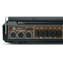 Load image into Gallery viewer, AudioBox Retrobox Bluetooth Boombox Speaker - 2 Way Boombox System with AM/FM/SW Radio, MP3 Playback, USB &amp; SD Card Connection, Cassette Player, Built-in Speaker, 3.5mm Jack, Stereo Sound (Black)_3841
