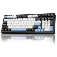 Load image into Gallery viewer, AULA F99 Wireless Mechanical Keyboard,Tri-Mode BT5.0/2.4GHz/USB-C Hot Swappable Custom Keyboard,Pre-lubed Linear Switches,RGB Backlit Gaming Keyboards for PC/Tablet/Xbox/PS4/PS5, BlueWhiteBlack_1
