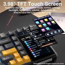 Load image into Gallery viewer, Aula L99 Wireless Mechanical Gaming Creamy Keyboard with Smart Touch Screen, GrayYellow_38
