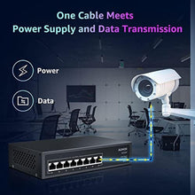 Load image into Gallery viewer, Aumox All 8 Port Gigabit PoE Switch 120W Ethernet Unmanaged Switch, Black_7132
