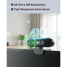 Load image into Gallery viewer, Aurolumiz 4K USB Webcam with Autofocus, Mic and Privacy Cover for PC/Laptop, KAF_1966
