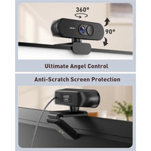 Load image into Gallery viewer, Aurolumiz 4K USB Webcam with Autofocus, Mic and Privacy Cover for PC/Laptop, KAF_1967
