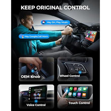 Load image into Gallery viewer, AuroraLink Wireless Carplay Adapter for Apple iPhone &amp; Android Auto 2-in-1 Fast &amp; Stable Carplay Wireless Adapter Convert Wired to Wireless Car Play Dongle for iOS 10+/Android 11+ (Grey)_456
