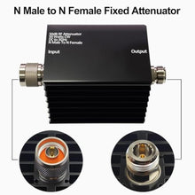 Load image into Gallery viewer, AURSINC 50W RF Attenuator DC-3GHz N-M/F 50dB Attenuation with SMA Adapters_135

