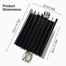 Load image into Gallery viewer, AURSINC 50W RF Attenuator DC-3GHz N-M/F 50dB Attenuation with SMA Adapters_136
