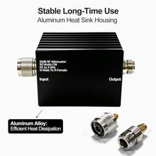 Load image into Gallery viewer, AURSINC 50W RF Attenuator DC-3GHz N-M/F 50dB Attenuation with SMA Adapters_137
