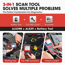 Load image into Gallery viewer, Autel AL539B OBD2 Scanner, 3-in-1 Code Reader Battery Tester Avometer for 12 Volts Batteries, Full OBDII Diagnosis and Circuit Starting &amp; Charging Systems Test, All Enhanced Ver. of AL519 AL539_8071
