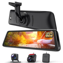 Load image into Gallery viewer, AUTO-VOX T9PRO OEM Rear View Mirror Camera with Detached Front Lens, Black_1
