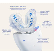 Load image into Gallery viewer, Autobrush Sonic Pro Electric Toothbrush Only ADA Accepted U-Shaped Brush, Clinically Proven Up to 5.1X Better Cleaning, 30-Second Full Mouth 360 Clean, Rechargeable, Waterproof, White, Men's Regular_19
