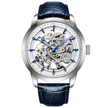 Load image into Gallery viewer, Automatic Mens Watches Skeleton Mechanical Wrist Watch for Men Waterproof Genuine Leather Watchband Luxury Self-Winding Stainless Steel Analog Watch for Men Collection PAGANI DESIGN (blue silver 1638)_1

