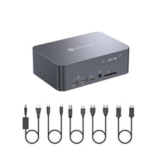 Load image into Gallery viewer, AV Access Dual Monitor KVM Docking Station for Laptop &amp; Desktop, GbE, EDID, 5xUSB-A, HDMI 4K@60Hz USB C KVM Switch 2 Monitors 2 Computers, 60W Laptop Charge, for Home Office Workstations (iDock C10)_1
