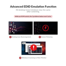 Load image into Gallery viewer, AV Access Dual Monitor KVM Docking Station for Laptop &amp; Desktop, GbE, EDID, 5xUSB-A, HDMI 4K@60Hz USB C KVM Switch 2 Monitors 2 Computers, 60W Laptop Charge, for Home Office Workstations (iDock C10)_2081
