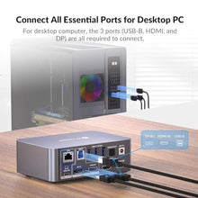 Load image into Gallery viewer, AV Access Dual Monitor KVM Docking Station for Laptop &amp; Desktop(iDock C10), KmonitorsdesktoplaptopiDockC_2474
