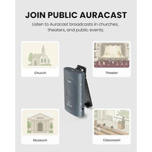 Load image into Gallery viewer, Avantree AuraClip Auracast Receiver with 3.5mm AUX Output, Black_618

