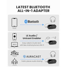 Load image into Gallery viewer, Avantree AuraGo - Auracast and LE Audio Receiver for Headphones, Black_462
