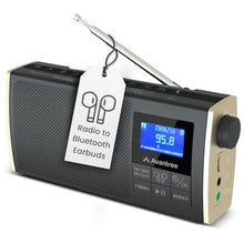 Load image into Gallery viewer, Avantree Soundbyte T - FM Radio and Bluetooth Speaker Transmitter, Black_1
