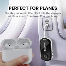 Load image into Gallery viewer, Avantree Voyager Airplane Bluetooth Adapter with OLED Display, White_917
