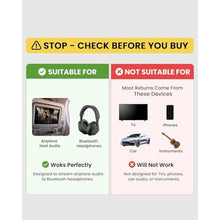 Load image into Gallery viewer, Avantree Voyager OLED Display &amp; Latest Auracast Bluetooth 5.4 Adapter for Airplane, Qualcomm Chip &amp; aptX Adaptive, Wireless Audio Transmitter for Headphones, AirPods, Travel &amp; Flight_8
