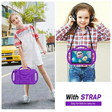 Load image into Gallery viewer, AVAWO Kids Case for Amazon Fire HD 10 &amp; Fire HD 10 Plus Tablet (2021 Release,11th Generation), with Shoulder Strap, Lightweight Shockproof Handle Kids Case for Fire HD 10 2021 Tablet, Purple, Green_1745
