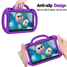 Load image into Gallery viewer, AVAWO Kids Case for Amazon Fire HD 10 &amp; Fire HD 10 Plus Tablet (2021 Release,11th Generation), with Shoulder Strap, Lightweight Shockproof Handle Kids Case for Fire HD 10 2021 Tablet, Purple, Green_1746
