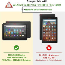 Load image into Gallery viewer, AVAWO Kids Case for Amazon Fire HD 10 &amp; Fire HD 10 Plus Tablet (2021 Release,11th Generation), with Shoulder Strap, Lightweight Shockproof Handle Kids Case for Fire HD 10 2021 Tablet, Rose_1839
