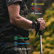 Load image into Gallery viewer, AVTREK Mens Outdoor Sport Tactical Survival Watches Hiking Digital Wrist Watch Swimming Military Army Altimeter Barometer Compass Watches, BLACK_8465
