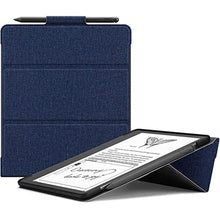 Load image into Gallery viewer, Ayotu Stand Case for Kindle Scribe 10.2 Inch (2024/2022 Released) - Auto Sleep/Wake, Premium Sturdy Fabric Cover with Pen Holder, Only for 10.2" Kindle Scribe, Blue, ABlue_1
