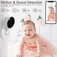 Load image into Gallery viewer, Baby Monitor with Camera and Audio, WiFi Indoor Video Baby Camera w/ Mount, White_748
