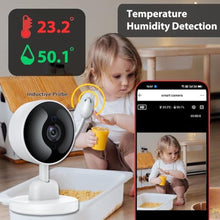 Load image into Gallery viewer, Baby Monitor with Camera and Audio, WiFi Indoor Video Baby Camera w/ Mount, White_749
