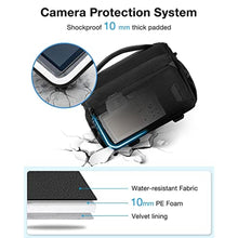 Load image into Gallery viewer, BAGSMART Small Camera Sling Bag for Photographers, Compact Camera Shoulder Bags for DSLR/SLR/Mirrorless Cameras, Waterproof Crossbody Camera Case with Tripod Holder, Black_8167
