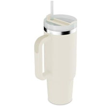 Load image into Gallery viewer, BAISHIDA 30 oz Tumbler with Handle and Straw, Insulated Tumblers with Lid and Straws 30oz Tumbler Reusable Vacuum, Stainless Steel Travel Mug Water Bottle Cup - cream_1
