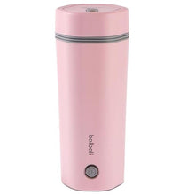 Load image into Gallery viewer, balbali Travel Kettle - 12oz Portable Electric Kettle for Boiling Water - Self Heating Cup/Thermos - Single Size Personal Tea Maker -Hot Water Boiler/Heater/Warmer - Pink_1
